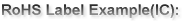 RoHS Label Example(IC):